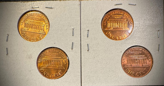 1970 P D S + S Lincoln Memorial Cent UNCIRCULATED + PROOF 4 Coin Lot1