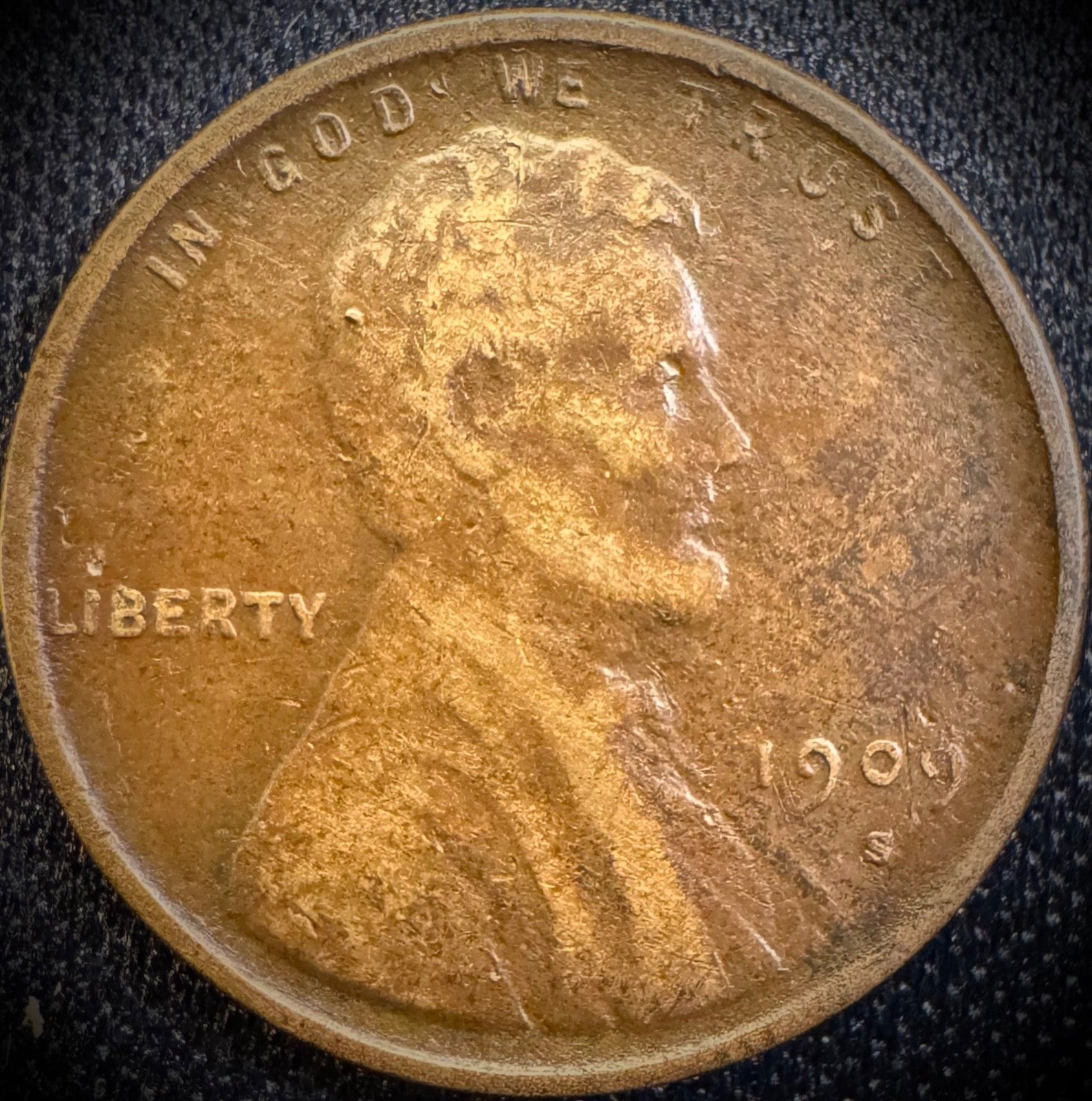 1909-S Lincoln Wheat Cent XFGENUINE KEY DATE0