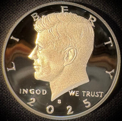 2025-S Kennedy Half Dollar GEM PROOF .999 99.9% Silver & Clad 2 Coin Lot Set4