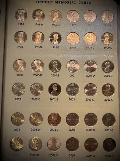 1909-2025 PDS Lincoln Cent PENNY Near COMPLETE Set 344 Coins KEYS PROOFS DANSCO15