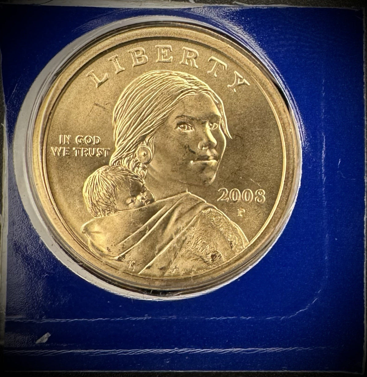 2008 P D Satin Finish Sacagawea Dollar 2 Coin Lot From US Mint Uncirculated Set2