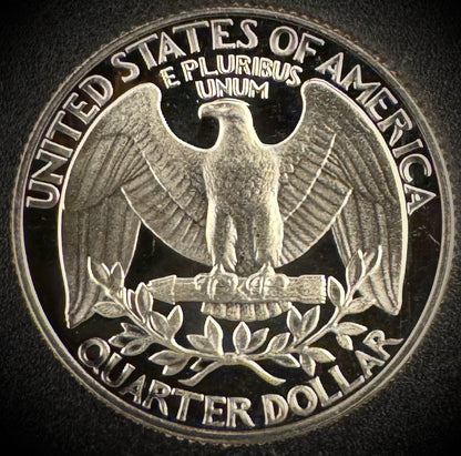1991-S Washington Quarter GEM PROOF Clad DEEP ULTRA CAMEO Coin1