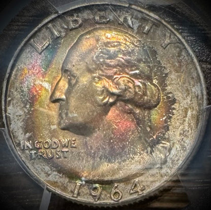 1964-D Silver Washington Quarter PCGS MS66 0