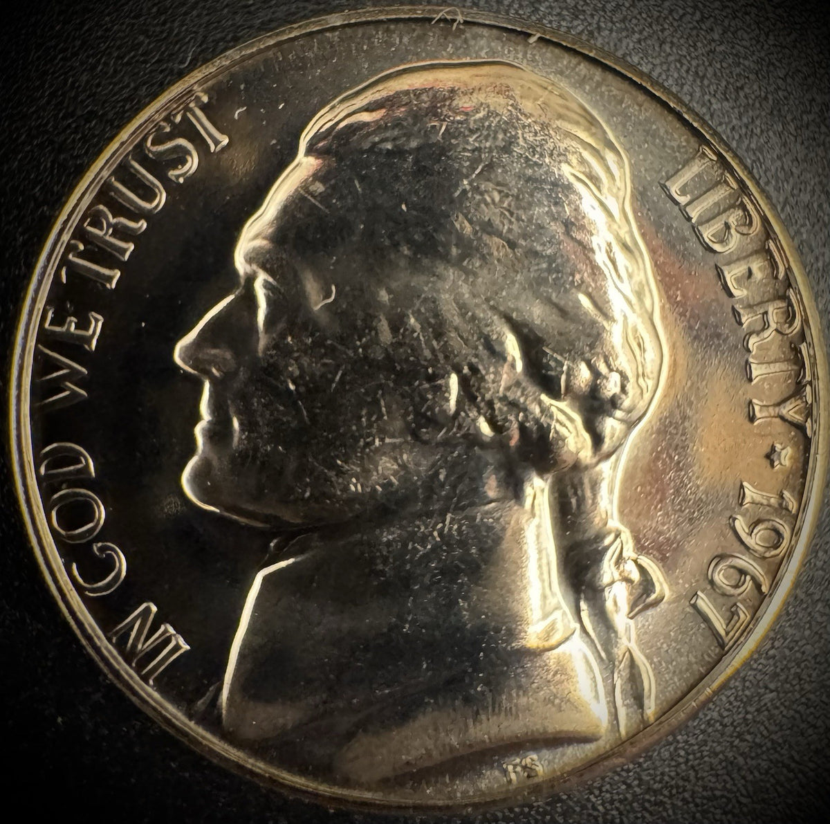 1967 Jefferson Nickel SMS Coin From US Mint Special Mint Set0
