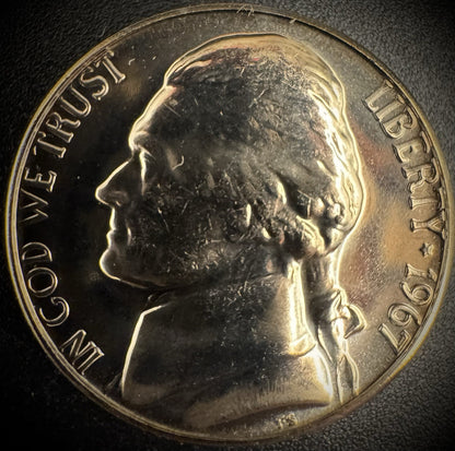 1967 Jefferson Nickel SMS Coin From US Mint Special Mint Set0