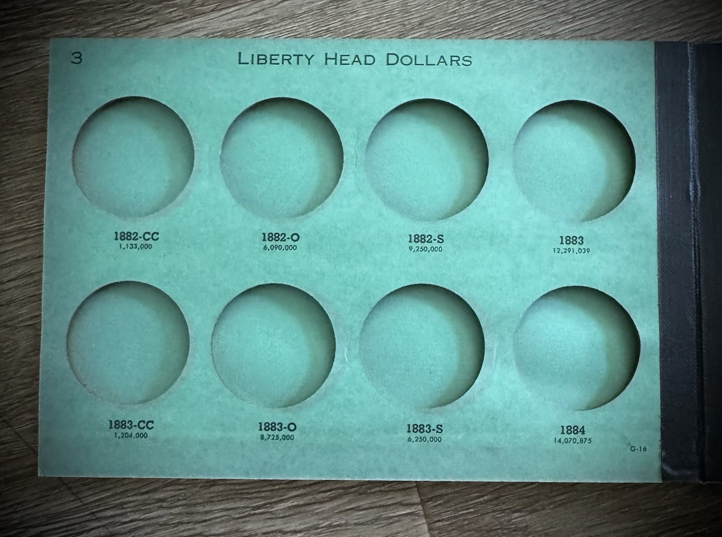 Never Used Vintage Meghrig Morgan Dollars 1878-1921 G-16 G-17 G-18 Albums Empty5