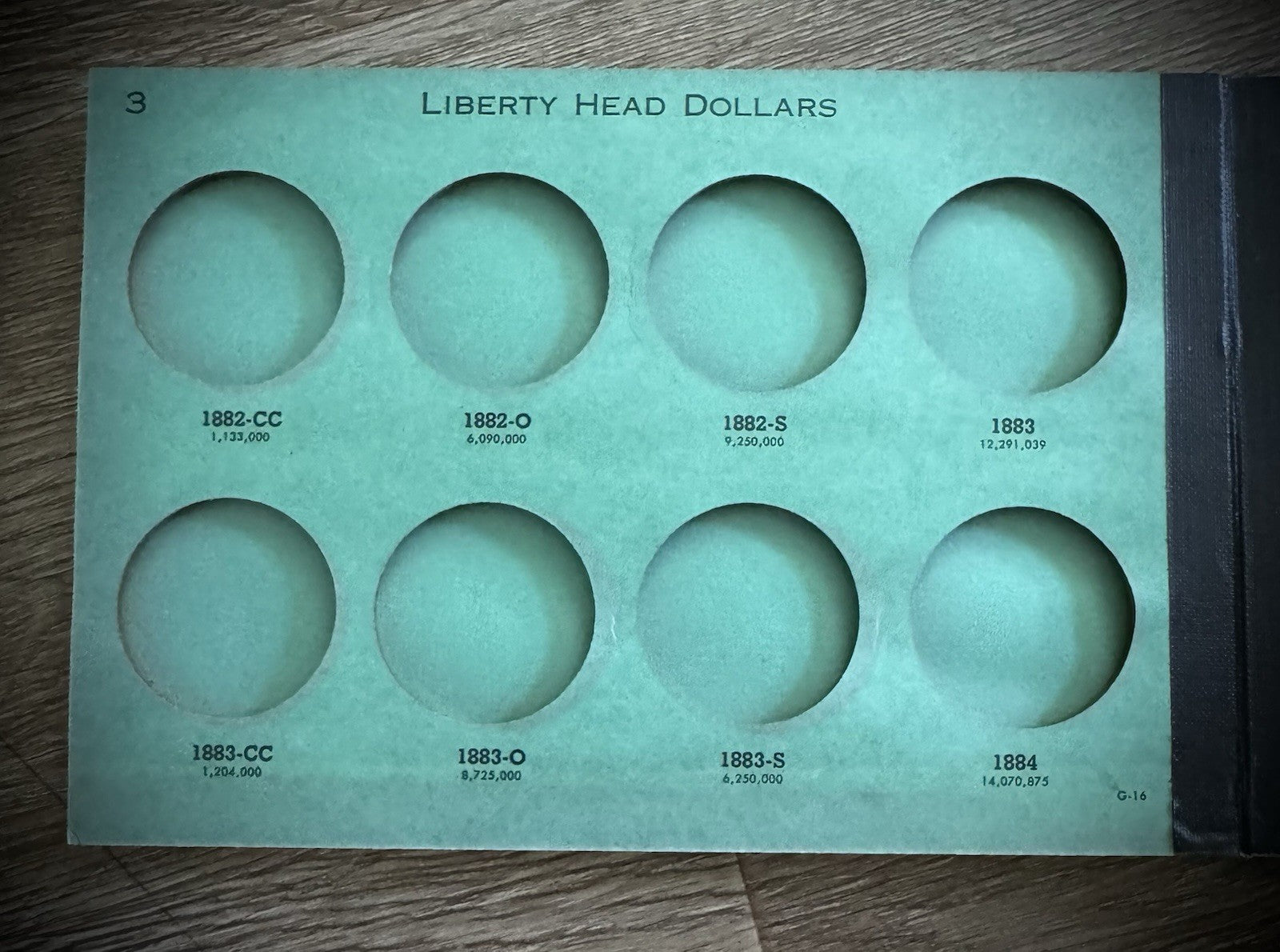 Never Used Vintage Meghrig Morgan Dollars 1878-1921 G-16 G-17 G-18 Albums Empty5