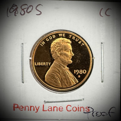 1980-1989 Lincoln Memorial Gem PROOF Cent 10 Coin Set2