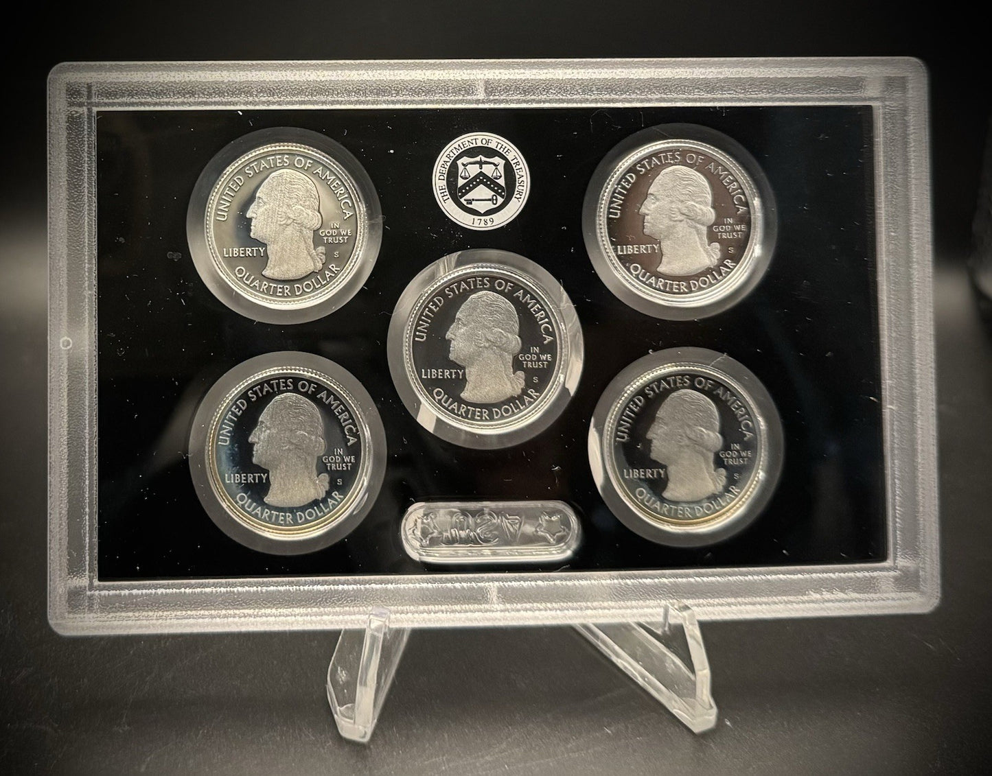 2013-S 90% .900 SILVER America the Beautiful Quarter Set w 2013 US MINT Box COA1