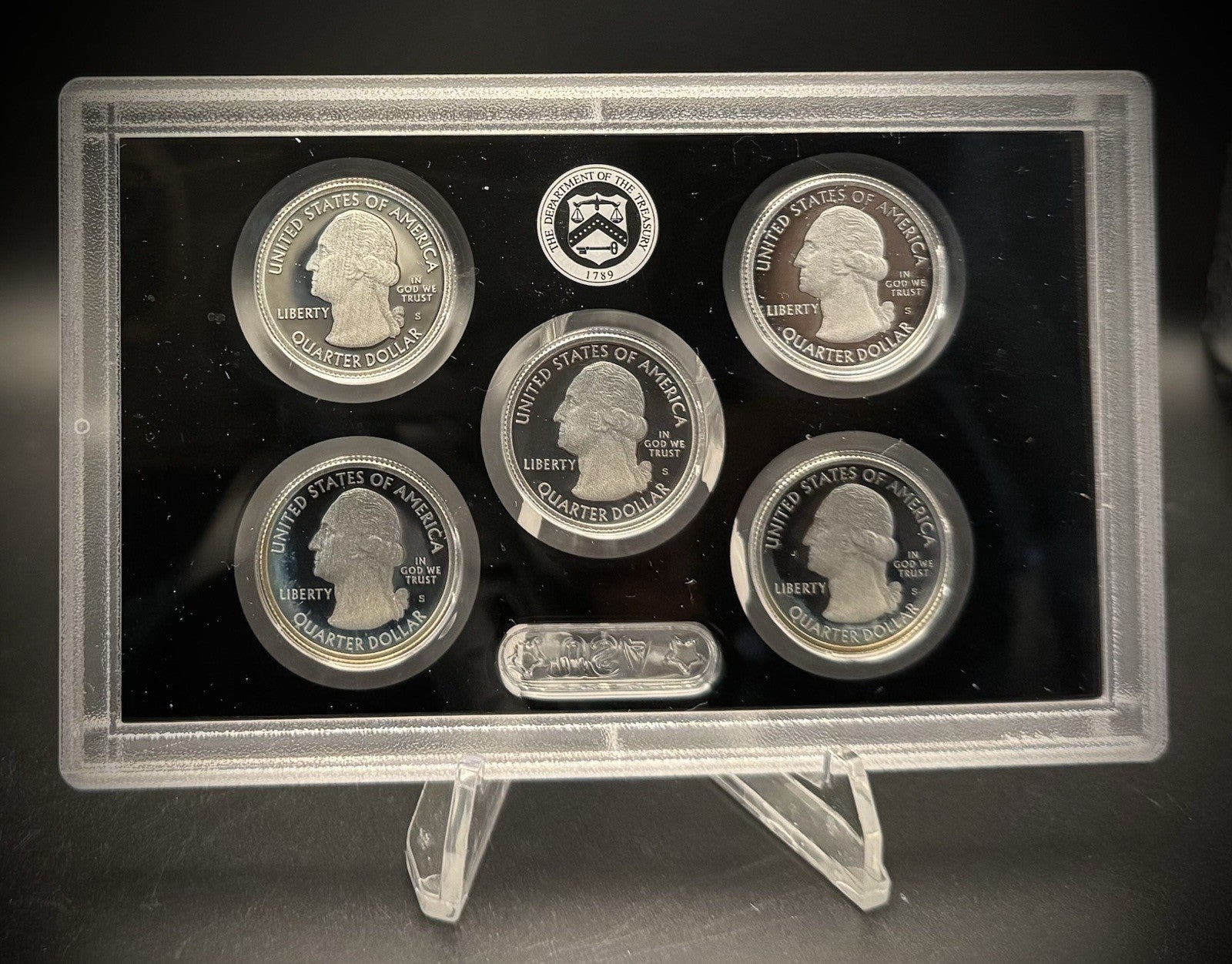 2013-S 90% .900 SILVER America the Beautiful Quarter Set w 2013 US MINT Box COA1