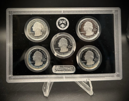 2013-S 90% .900 SILVER America the Beautiful Quarter Set w 2013 US MINT Box COA1