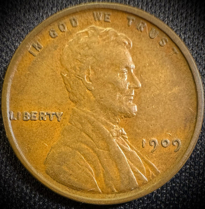 1909-P VDB Lincoln Wheat Cent Penny AU About Uncirculated First Year Of Type0