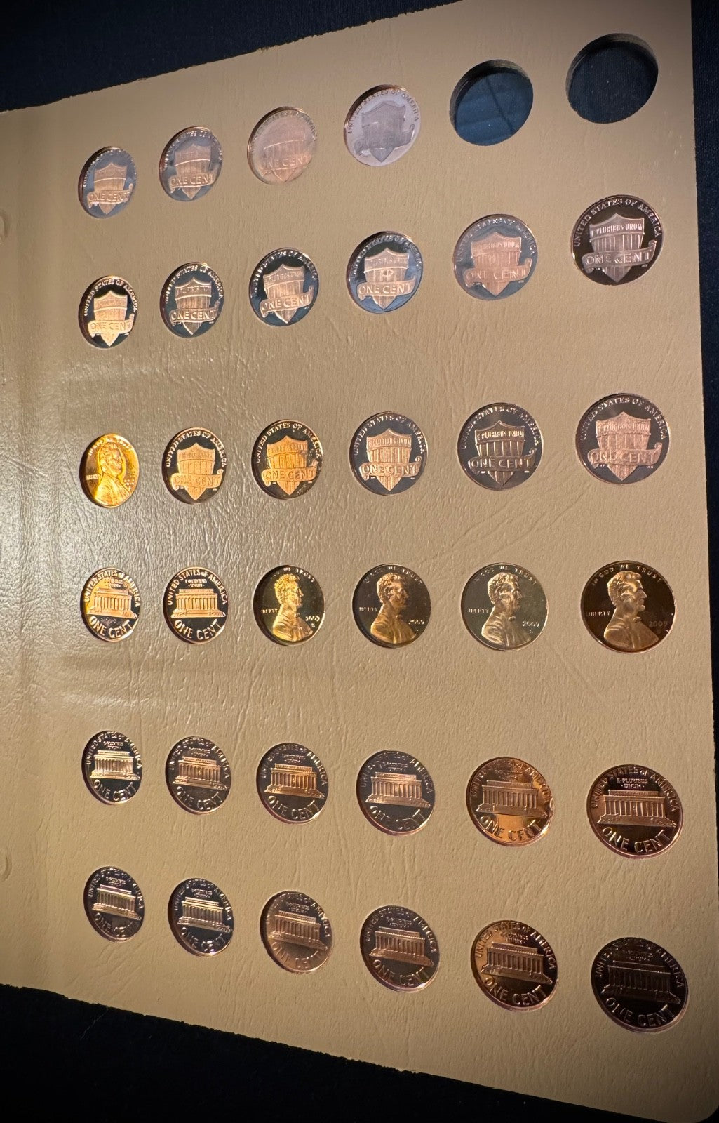 1959-2025 S Lincoln GEM PROOF Cents DEEP CAMEO COMPLETE 72 Coins NEW DANSCO Pgs12
