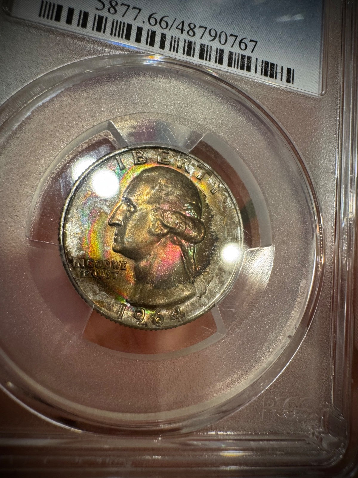 1964-D Silver Washington Quarter PCGS MS66 4