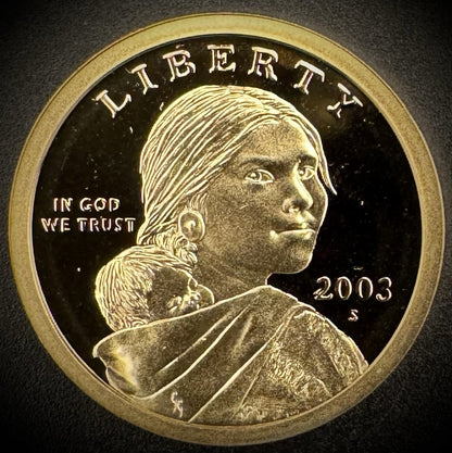 2003-S Sacagawea Dollar PROOF DEEP ULTRA CAMEO Coin0