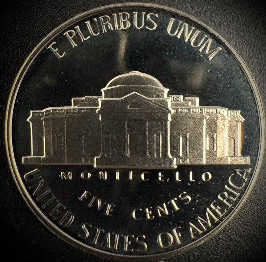 1990-S Jefferson Nickel PROOF DEEP ULTRA CAMEO Coin From US Mint Proof Set1