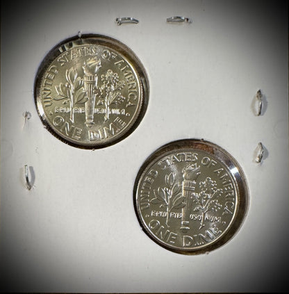 2024 Roosevelt Dime 10C P D Uncirculated 2 Coin Lot From OBW Rolls LOW MINTAGE1