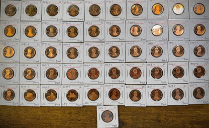 1968-2015 S PROOF Lincoln Memorial Bicentennial Shield Cent 51 Coin COMPLETE SET0