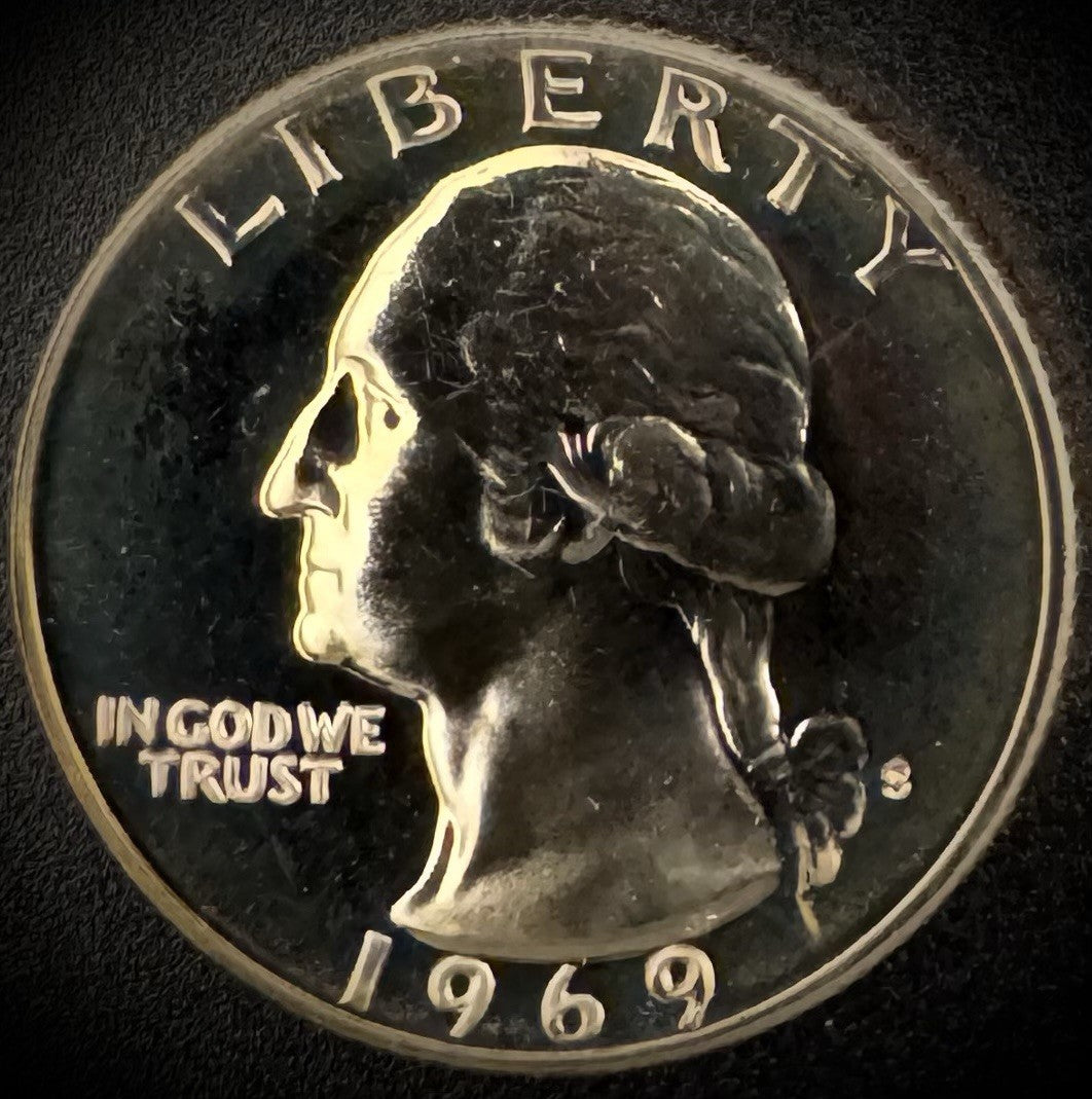 1969-S Washington Quarter PROOF Clad Coin0