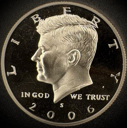2006-S GEM PROOF Kennedy Half Dollar Clad 50C DEEP ULTRA CAMEO #40