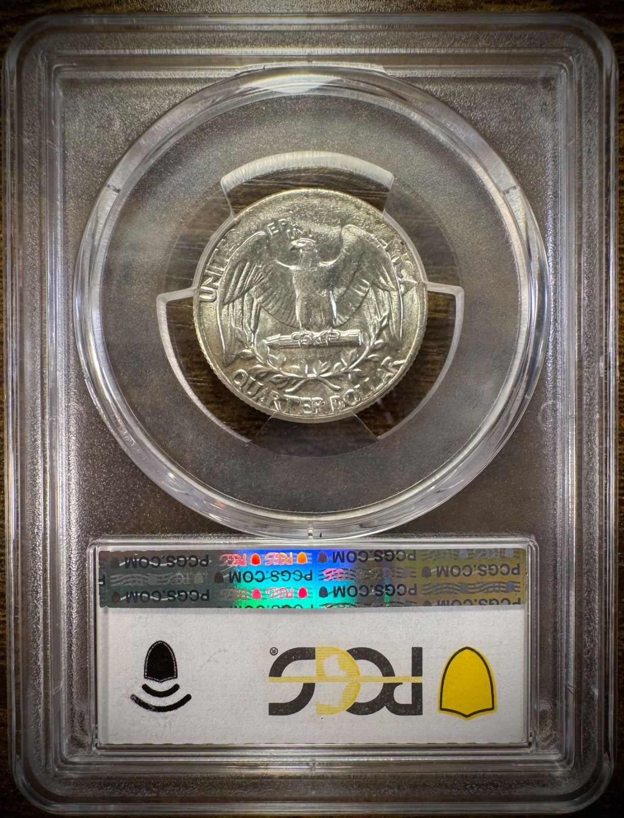 (1932-1964) Silver Washington Quarter ERROR Tapered Planchet 5.4 Grams PCGS MS632
