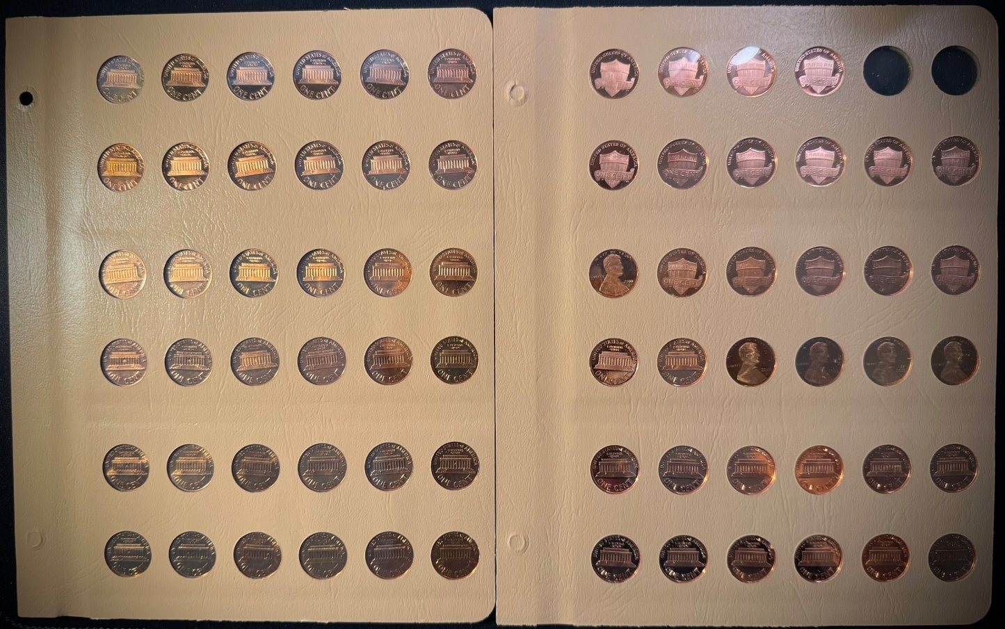 1959-2025 S Lincoln GEM PROOF Cents DEEP CAMEO COMPLETE 72 Coins NEW DANSCO Pgs1
