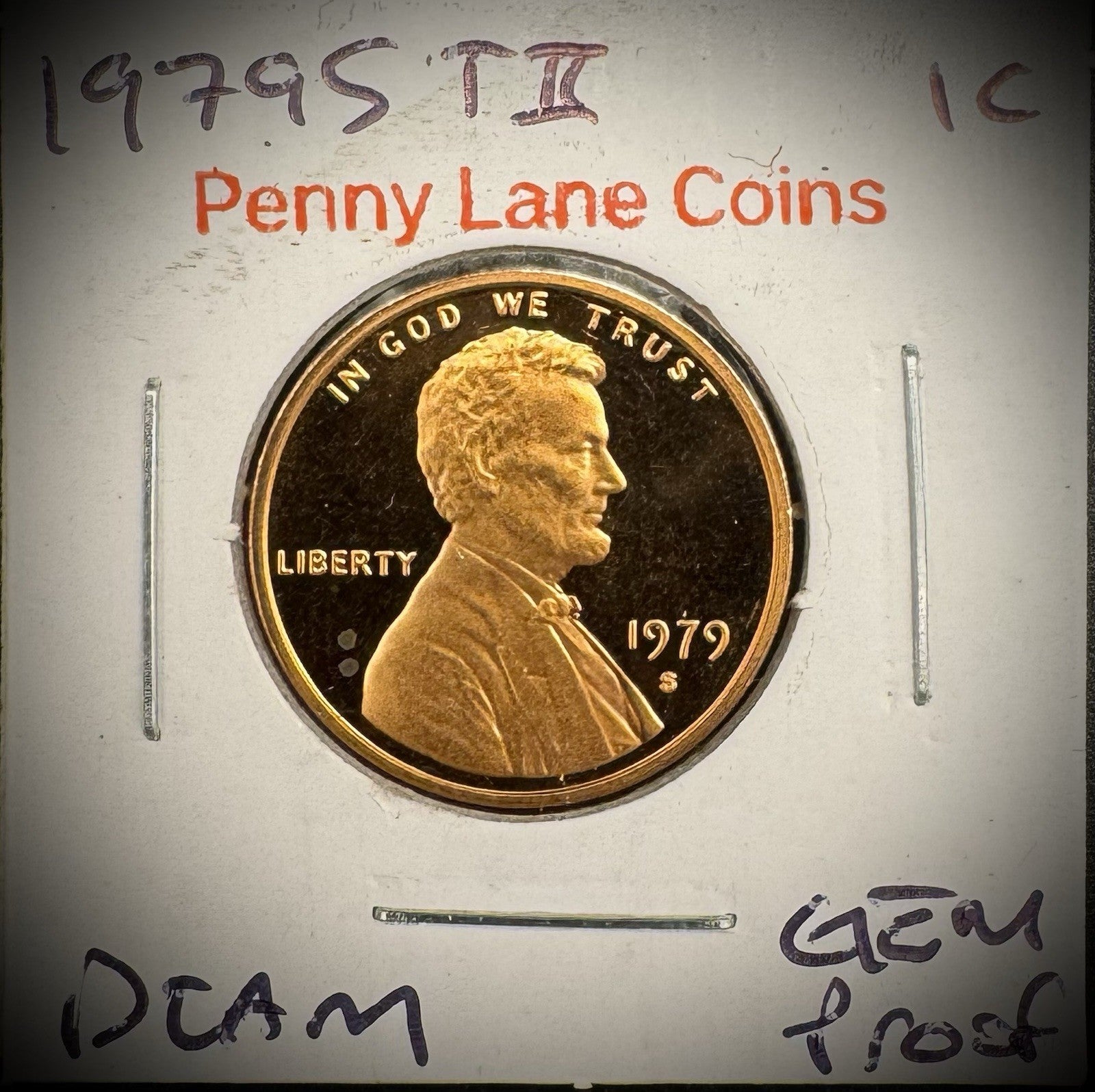 1975 1976 1977 1978 1979 S Type 1 & 2 Lincoln Memorial Gem PROOF Cent 6 Coin Set11