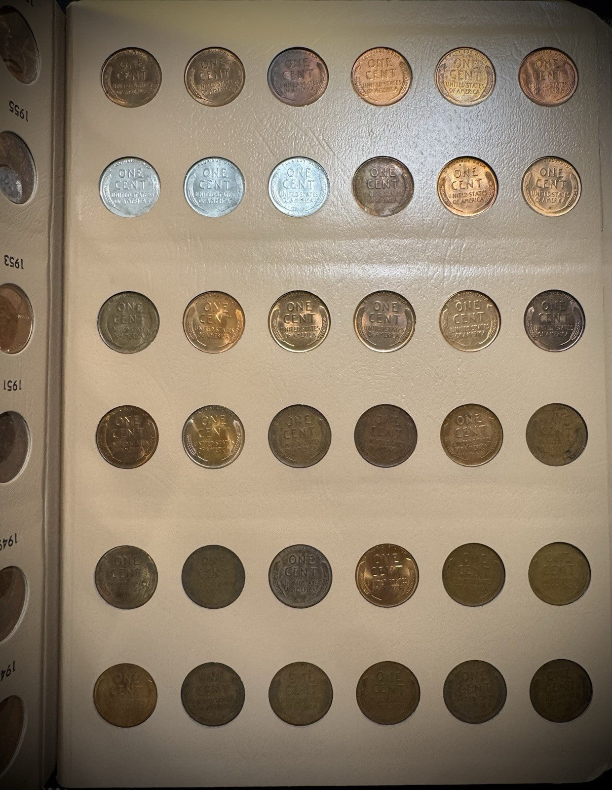 1909-2025 PDS Lincoln Cent PENNY Near COMPLETE Set 344 Coins KEYS PROOFS DANSCO6