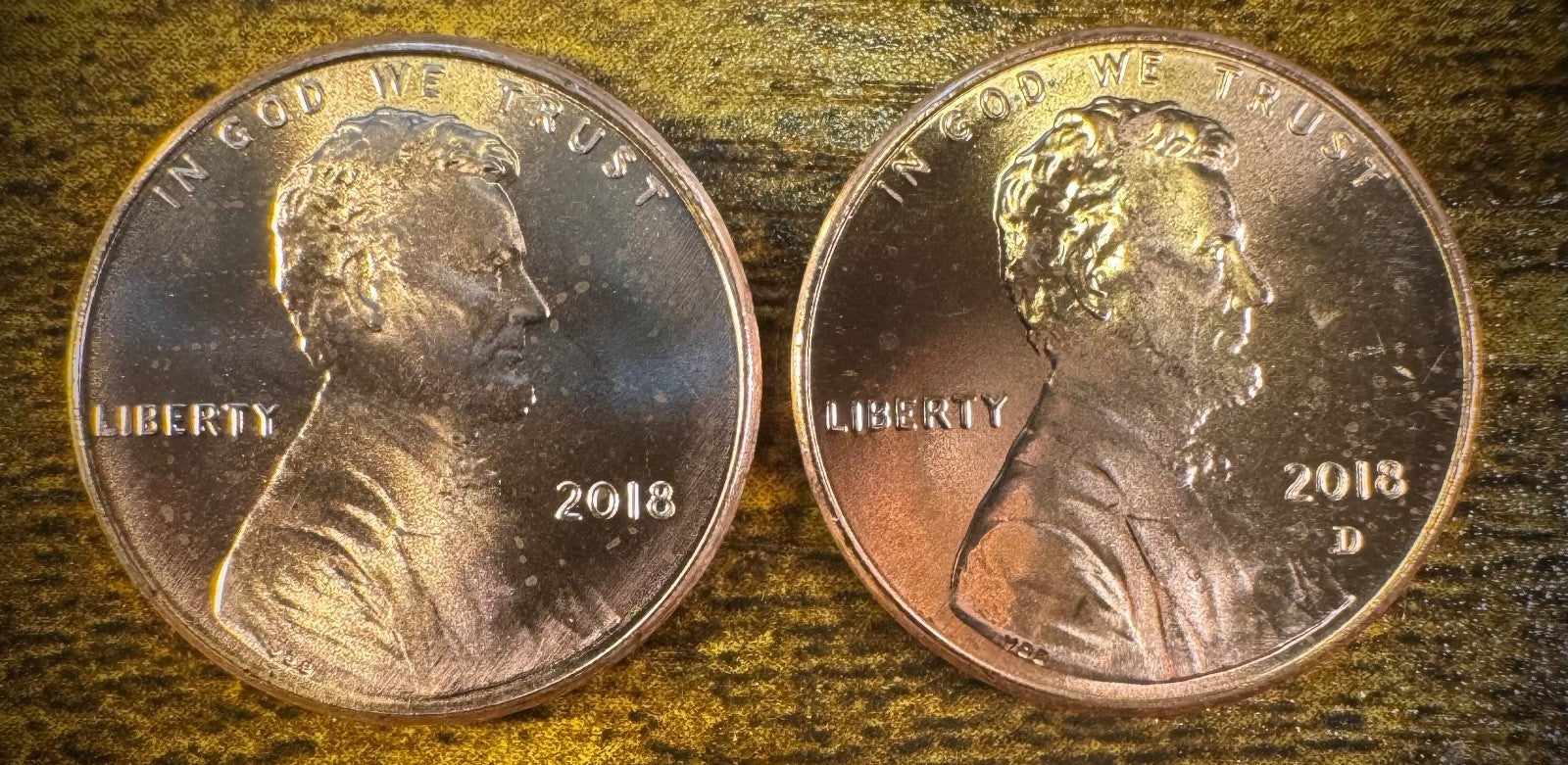 2018 Lincoln Shield Cent P D Uncirculated BU 2 Coin Lot From Original Rolls0