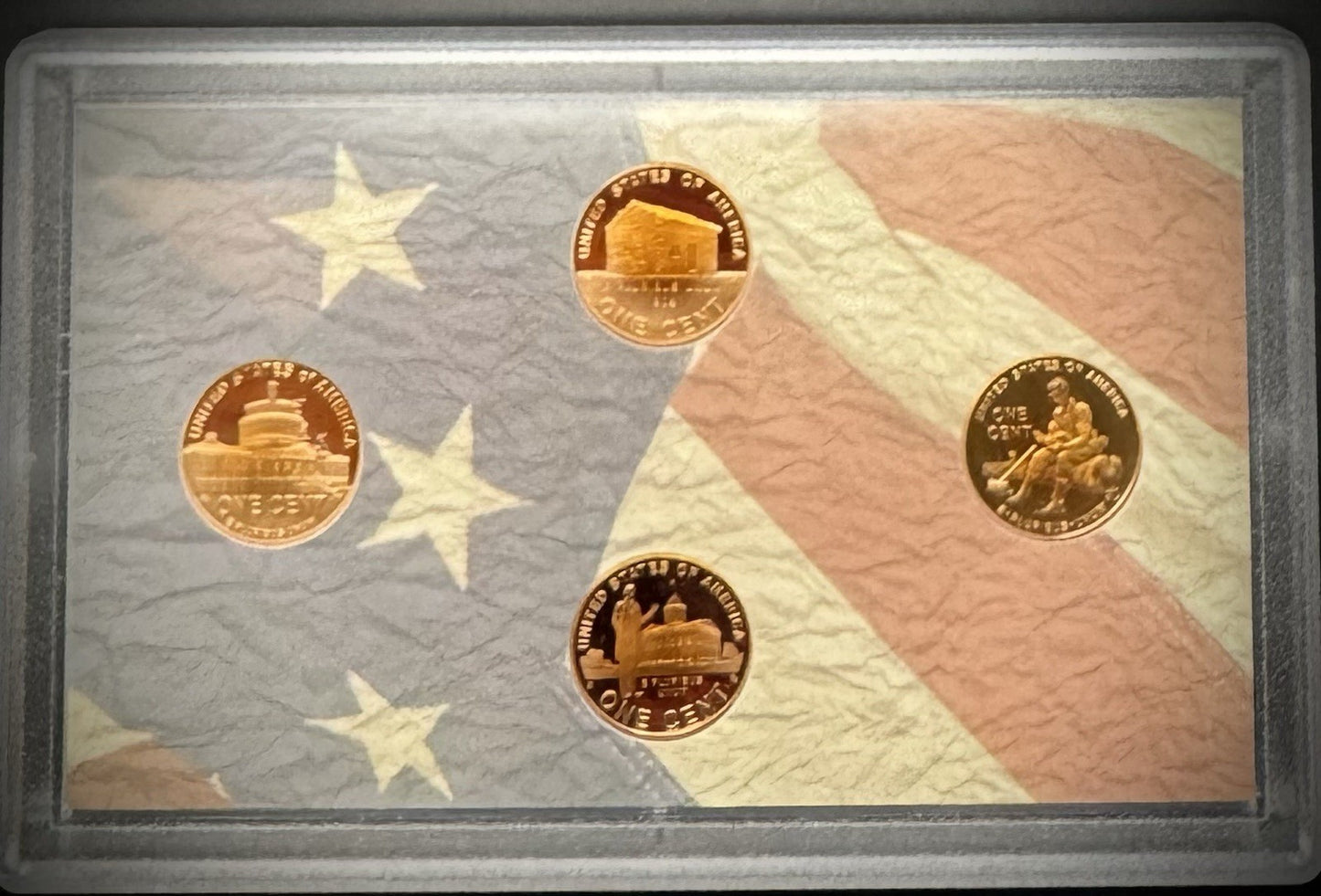 2009 US Mint Lincoln Bicentennial One Cent PROOF 4 Coin Set w OGP COA2