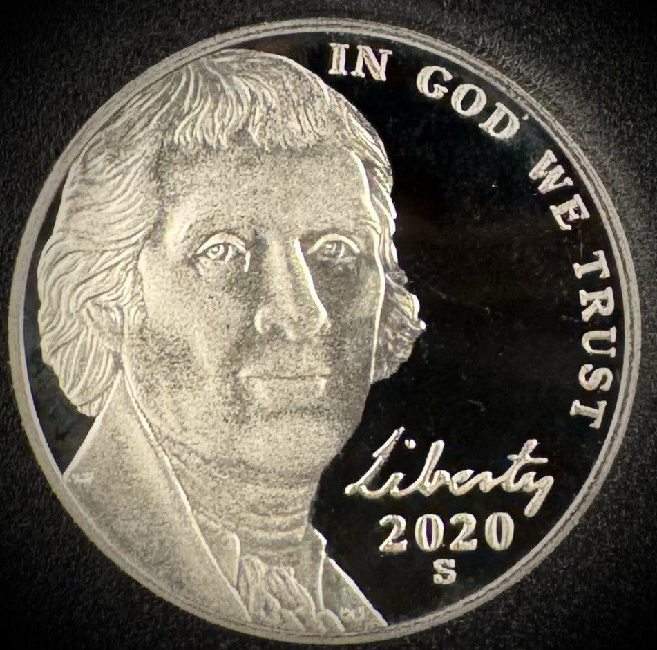 2020-S Jefferson Nickel GEM PROOF DEEP ULTRA CAMEO Coin0