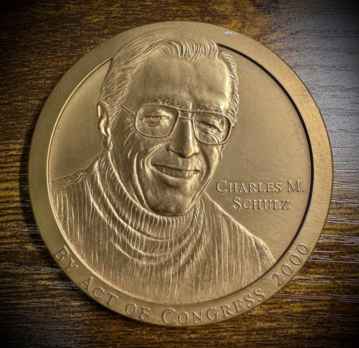 2000 Charles M Schulz By Act Of Congress Charlie Brown Snoopy Linus & Lucy Medal0