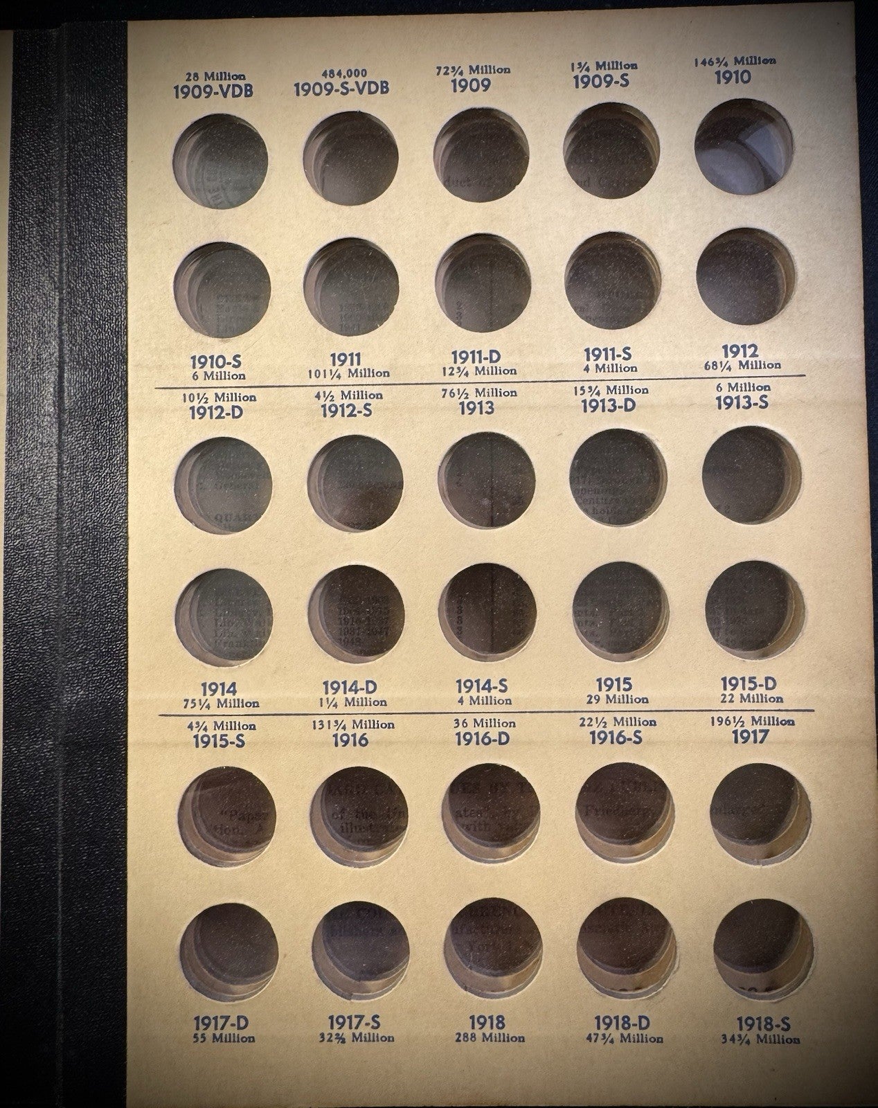 Never Used Vintage Library of Coins Lincoln Cents Part 1 1909-1940 VOL 2 Album2