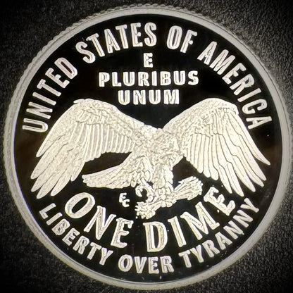 2026-S 99.9% SILVER PROOF Emerging Liberty Dime .999 Fine DEEP ULTRA CAMEO Coin1