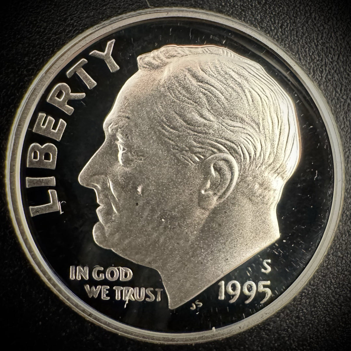 1995-S GEM PROOF Roosevelt Dime 10C SILVER DEEP ULTRA CAMEO Coin0