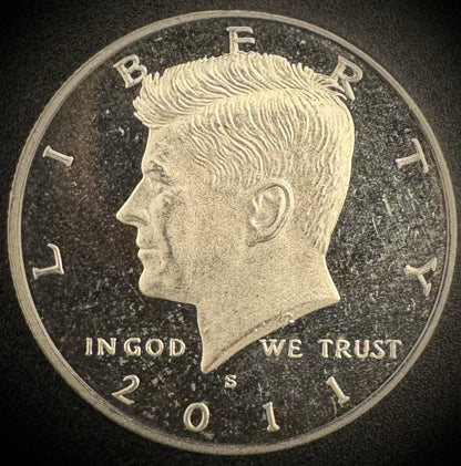 Impaired Kennedy Half Dollar PROOF Coin Lot Of 5 Clad & 1 Silver Coin READ MORE!4