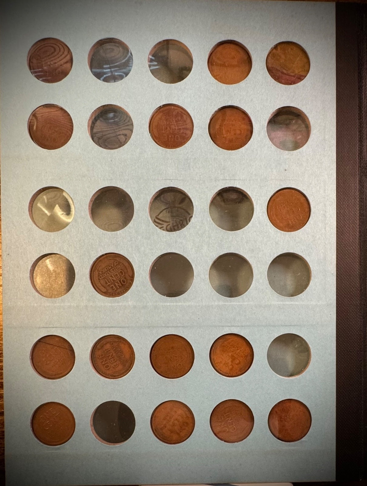 1909 VDB-1962 P D S Lincoln Wheat Cent Penny Partial Set 124 Coins Mehrig Album3