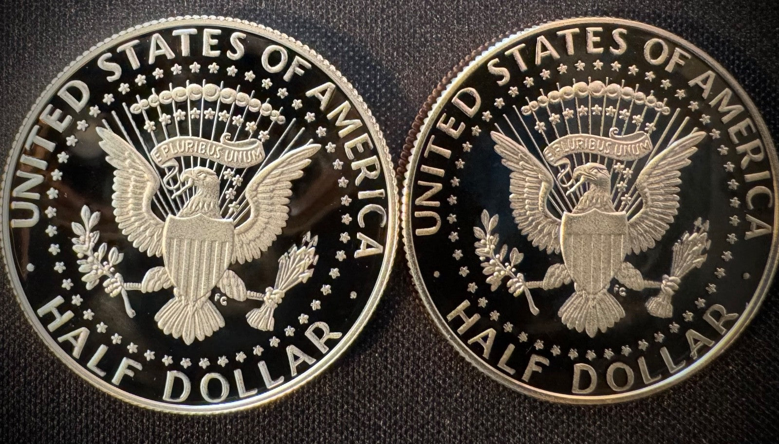 2025-S Kennedy Half Dollar GEM PROOF .999 99.9% Silver & Clad 2 Coin Lot Set3
