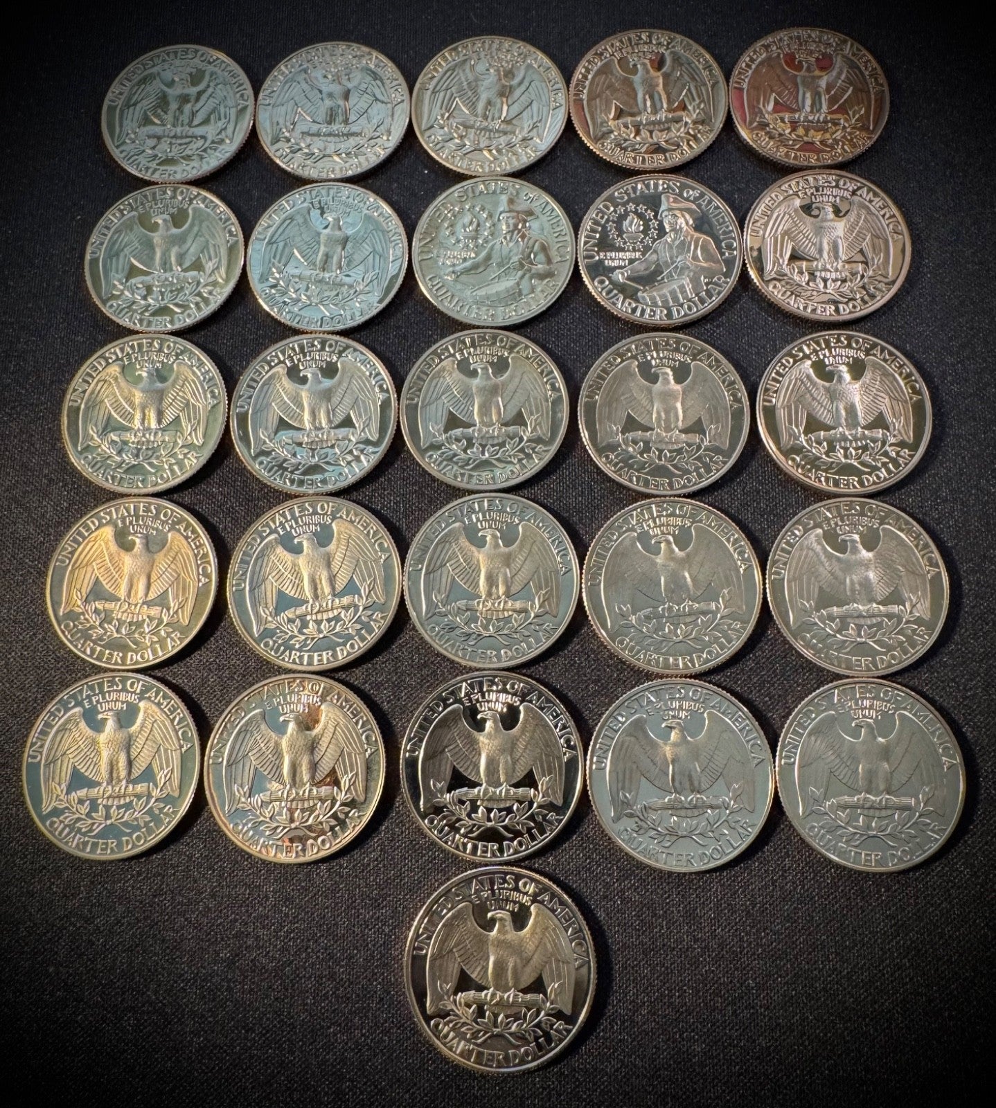1968-1993 S Washington Quarter Clad PROOF Set 26 CONSECUTIVE YEARS1