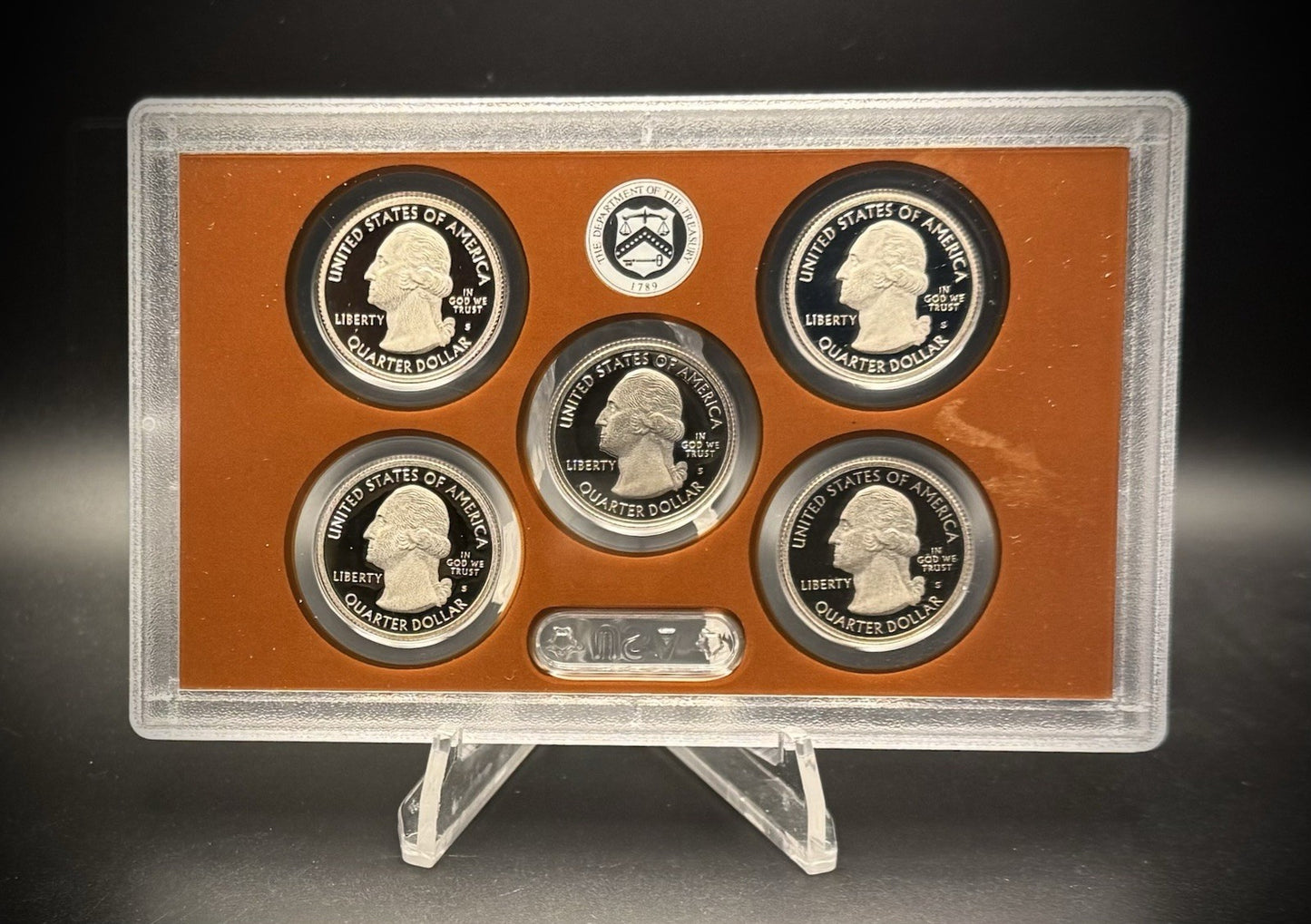 2011-S ATB Quarter GEM PROOF Clad 5 Coin Set w 2011 US Mint Box and COA2