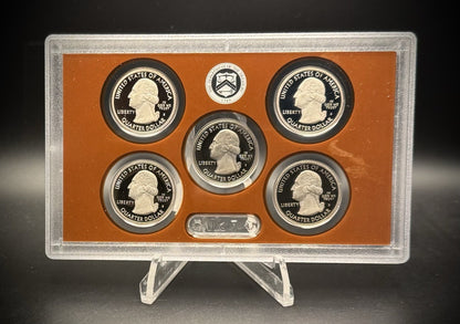 2011-S ATB Quarter GEM PROOF Clad 5 Coin Set w 2011 US Mint Box and COA2