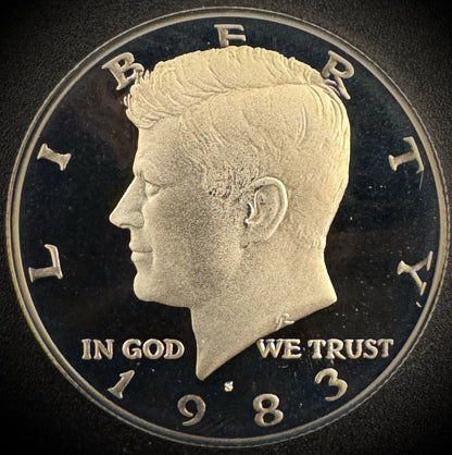 1983-S Kennedy Half Dollar GEM PROOF Clad 50C DEEP ULTRA CAMEO0
