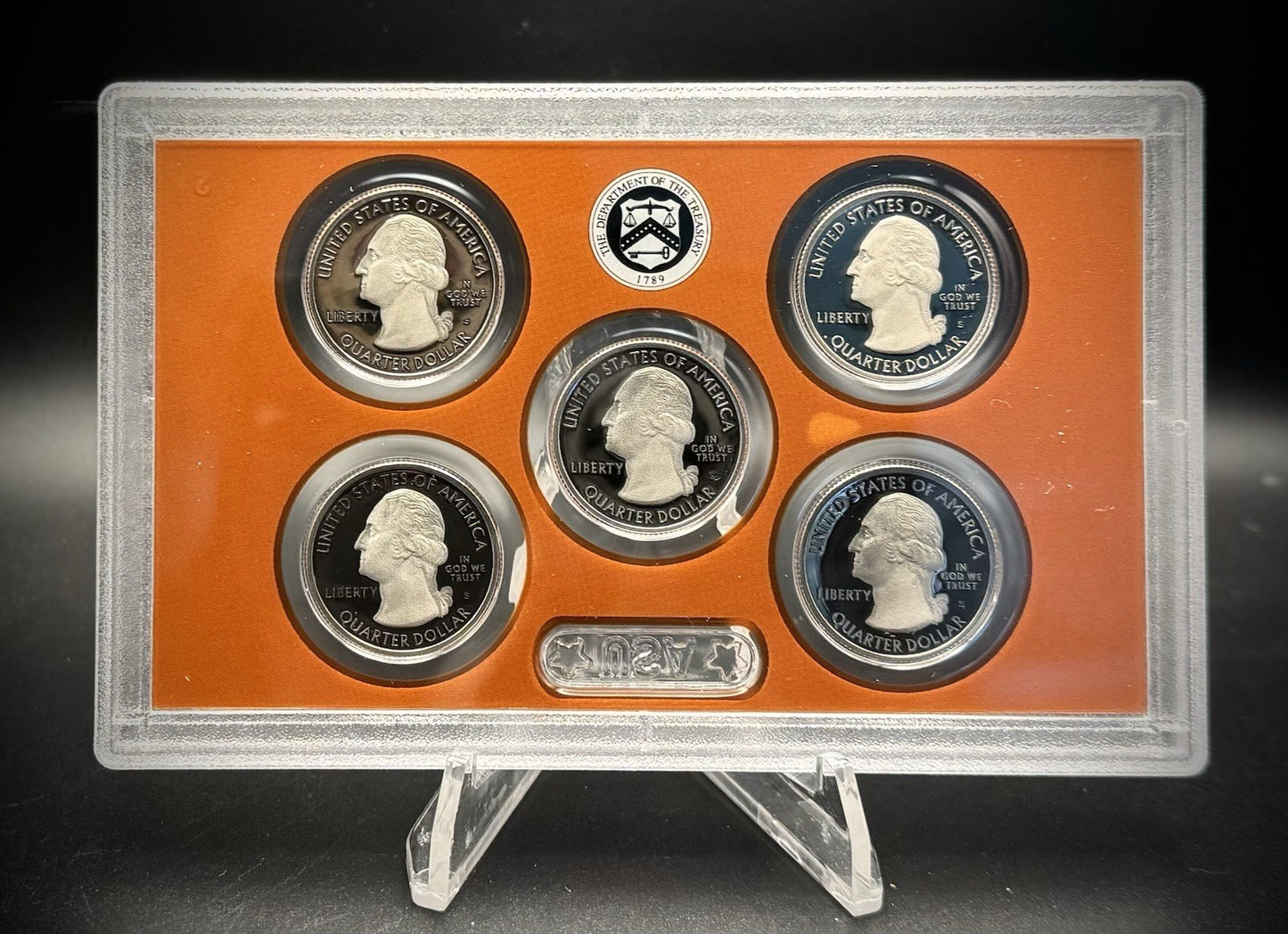 2018-S ATB Quarter GEM PROOF Clad 5 Coin Set w 2018 US Mint Box COA1