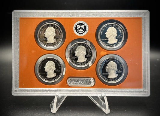 2018-S ATB Quarter GEM PROOF Clad 5 Coin Set w 2018 US Mint Box COA1