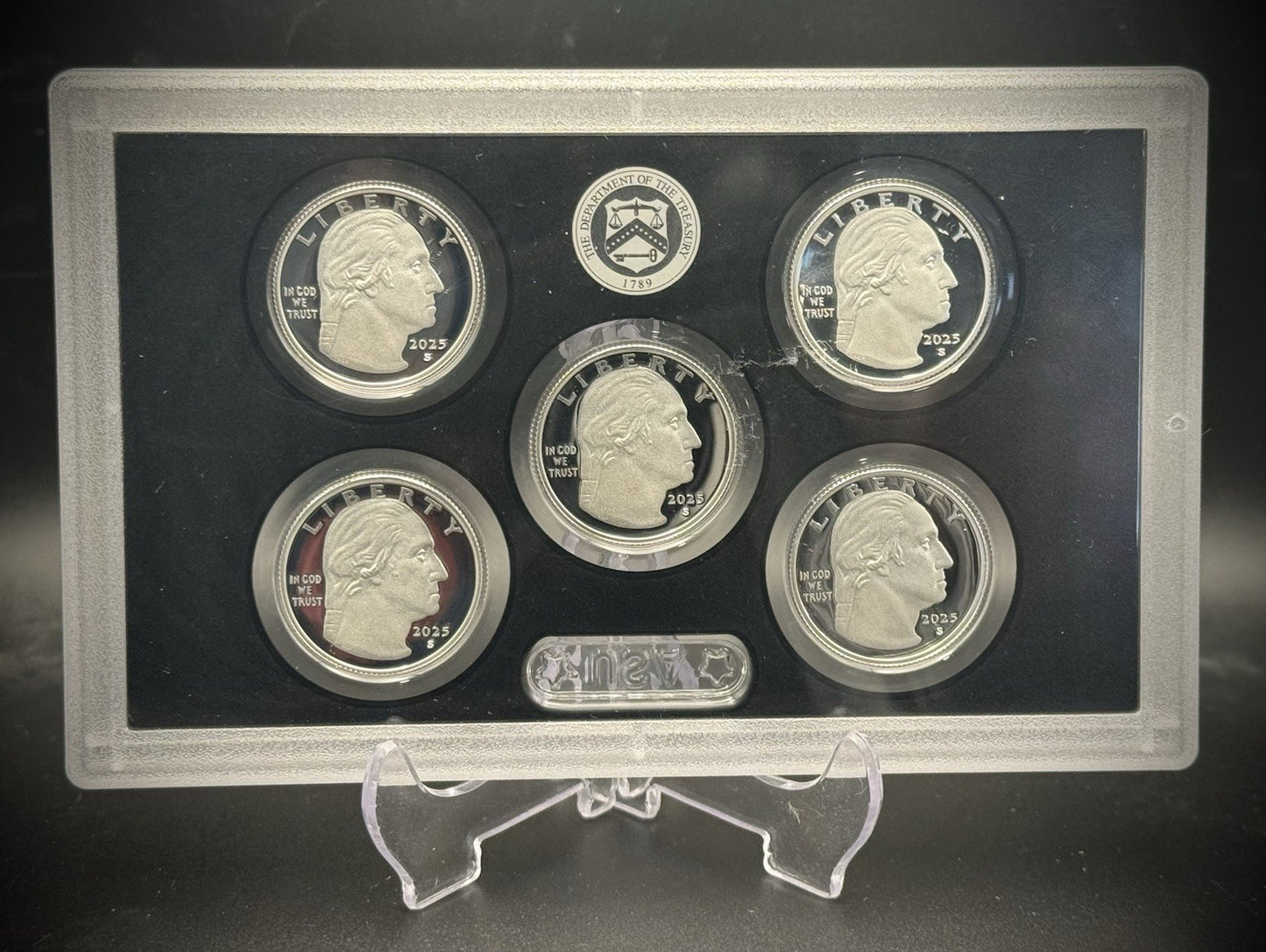 2025-S .999 SILVER America the Beautiful Quarter Set w 2025 US MINT Box COA0