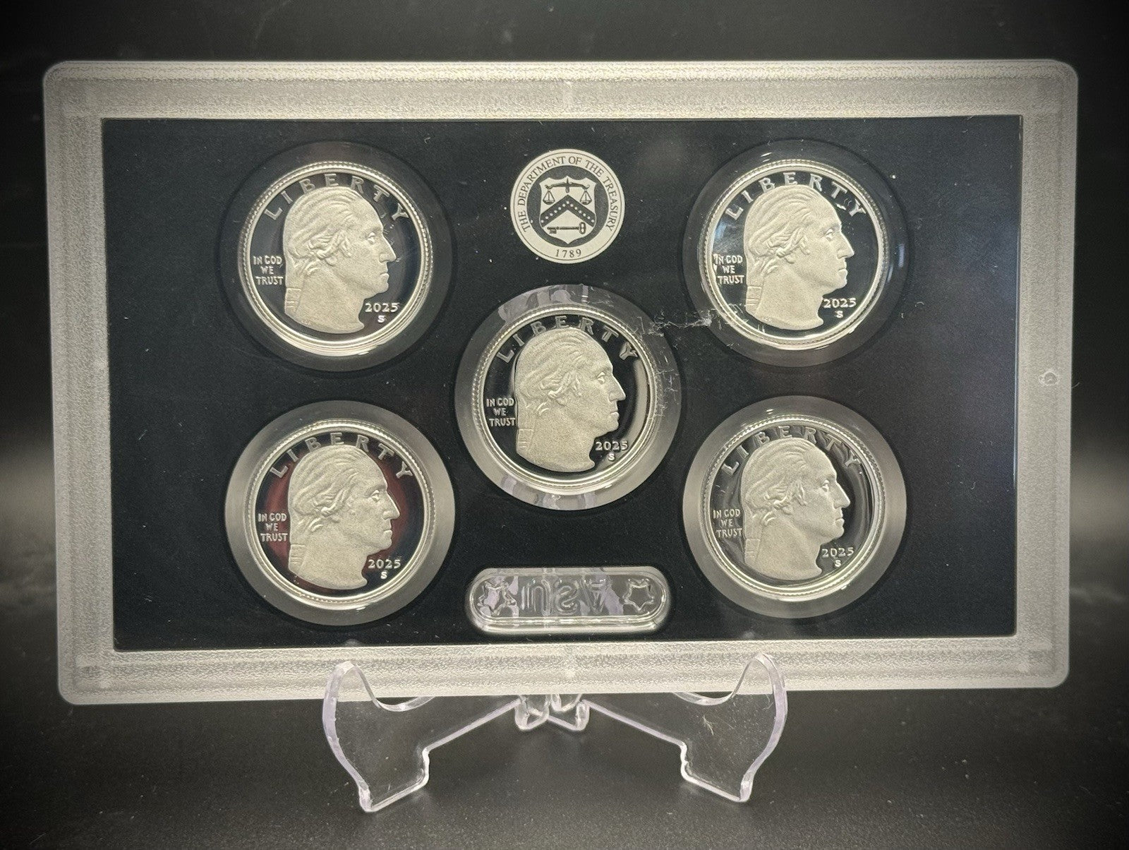 2025-S .999 SILVER America the Beautiful Quarter Set w 2025 US MINT Box COA0