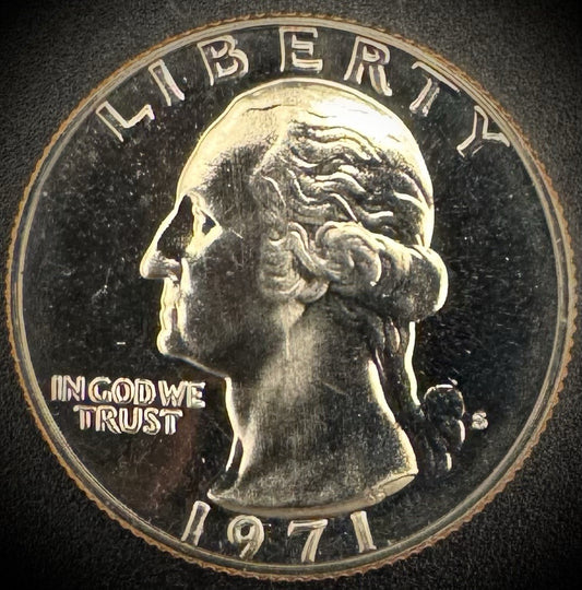 1971-S Washington Quarter PROOF Clad Coin0