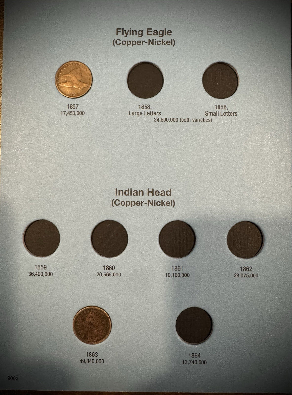1857-1909 Flying Eagle Indian Head Cent Collection 28 Coins Starter Set Whitman1