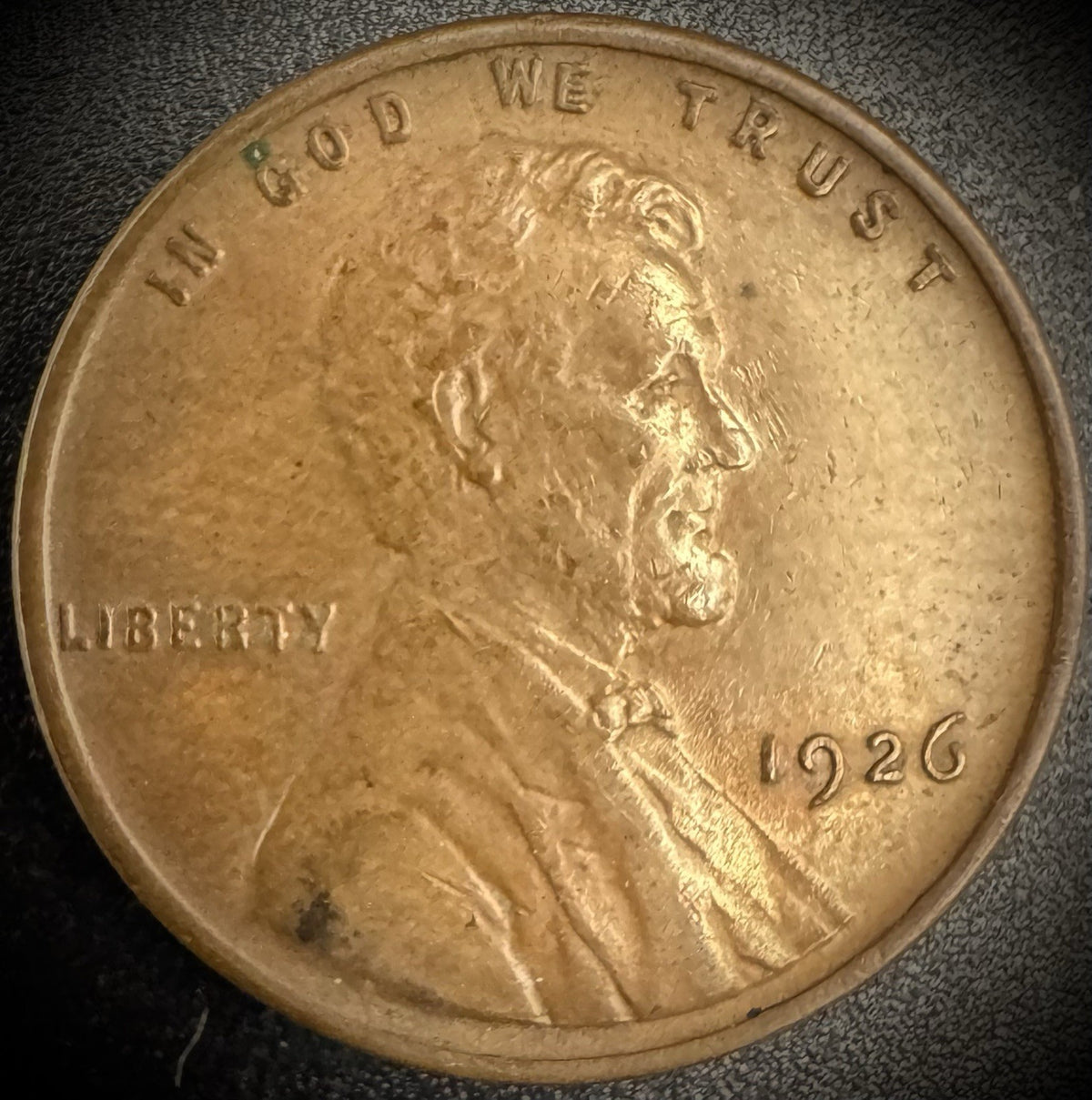 1926 Lincoln Wheat Penny Cent AU4
