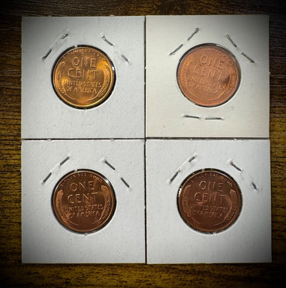 Lincoln Wheat Cent 1945-S 1950-S 1951-D 1953-D 1954-D&S 41 Coin Overstock Lot6